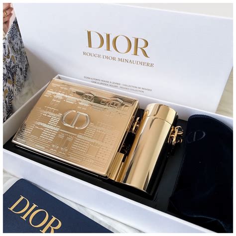 dior limited edition rouge minaudiere clutch and lipstick set|dior minaudiere clutch.